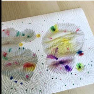 Kindertagespflege Glückskinder Ahaus Wüllen Kreativ Wasserfarbe experimentieren